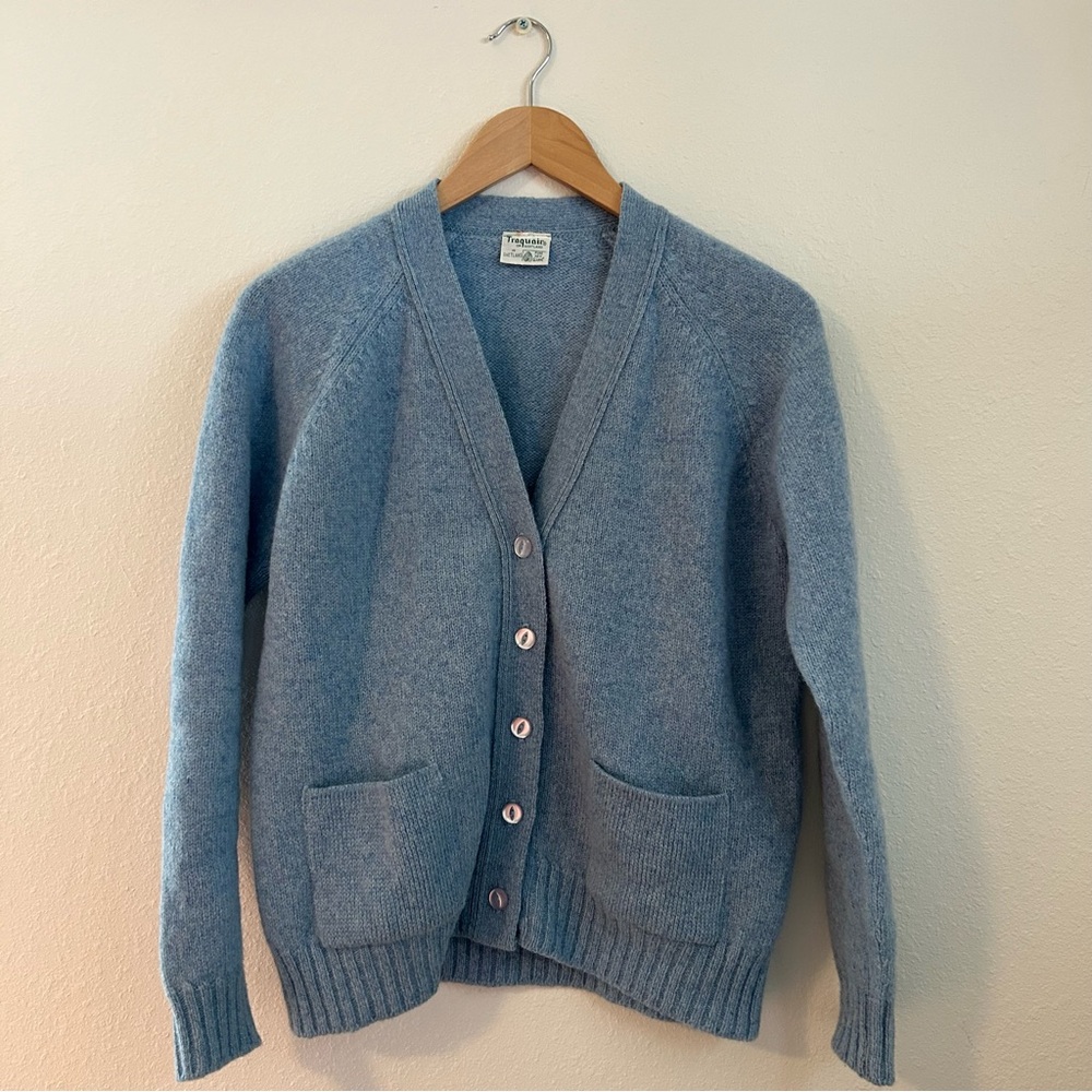 Vintage Scottish Pure Wool Cardigan Size M/L